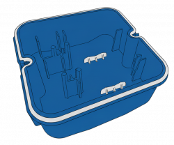 Mehrkomponentenspritzguss 2K-Spritzgussteil mit integrierter Dichtung – Kunststoffspritzguss Werner Schmid Fulda